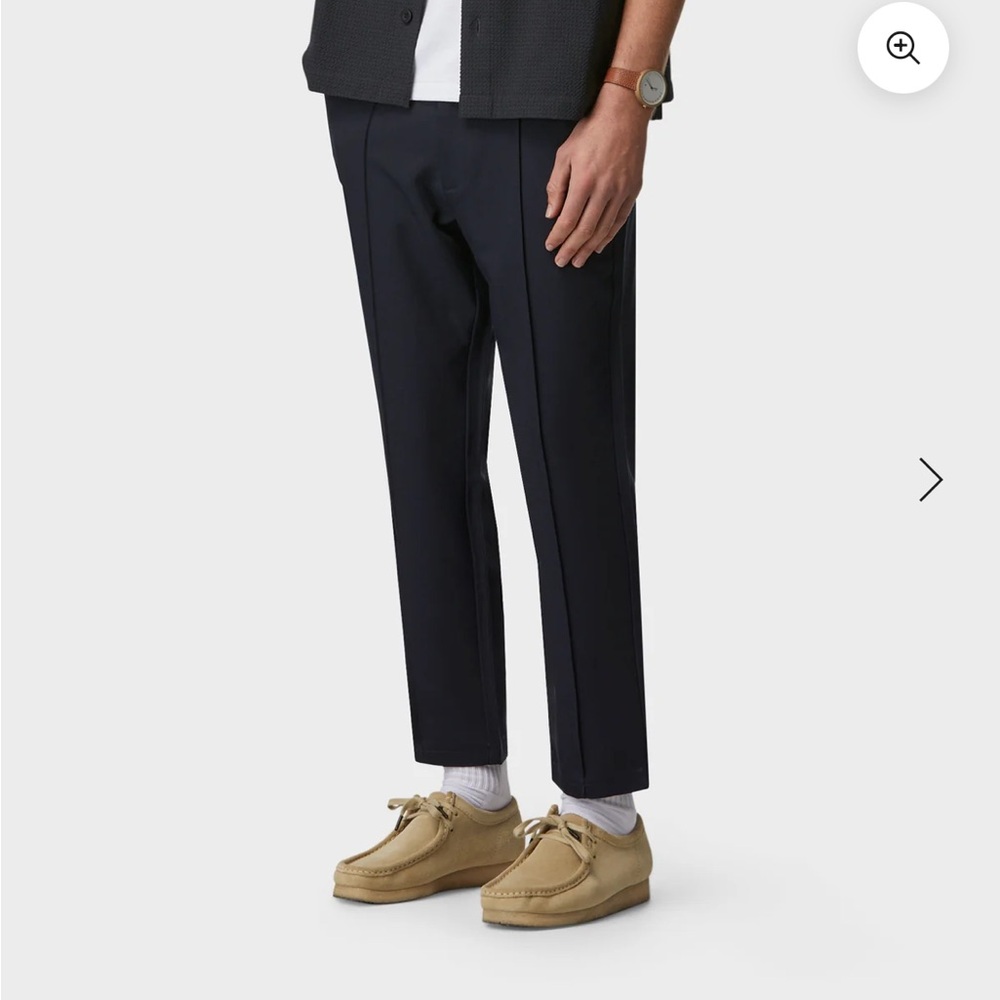Elegant Men's Dark Blue Dress Pants